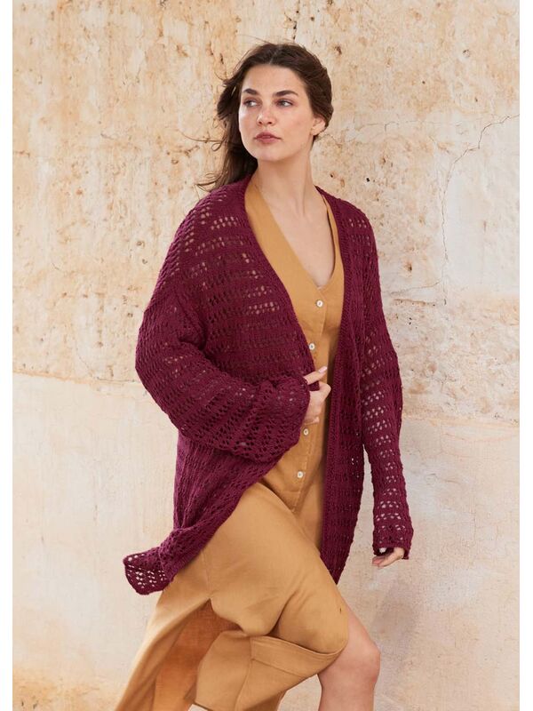 Lana Grossa TOP-DOWN CARDIGAN Campo - Strikkeoppskrift (NO)