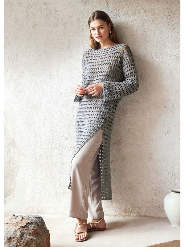 Lana Grossa HEKLET TUNIKA Summer Softness - Hekleopskrift (NO)
