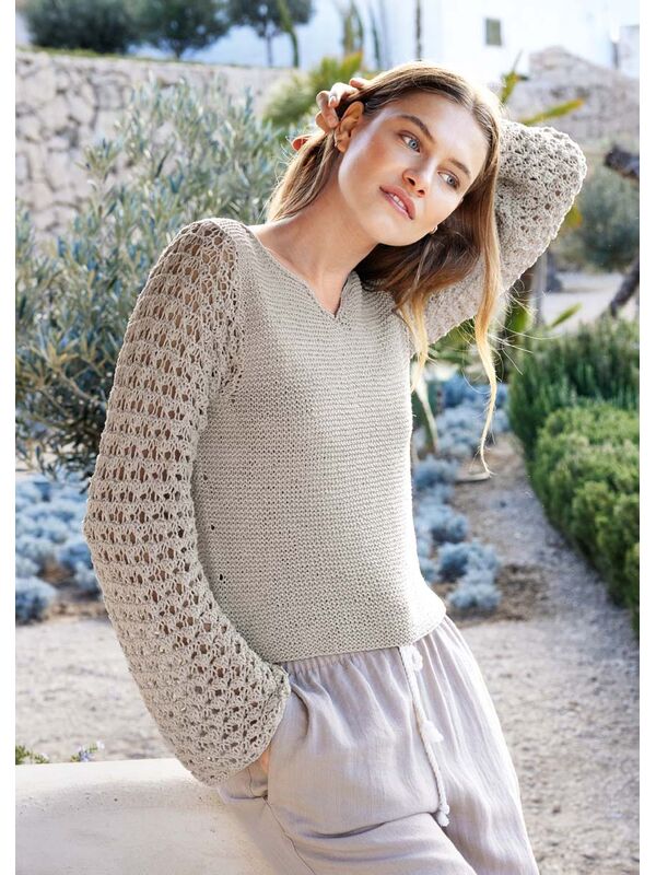 Lana Grossa GENSER Cotton Silk - Strikkeoppskrift (NO)