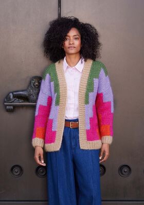 CARDIGAN Mohair di Gio (2 trådar) fra Lana Grossa