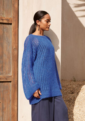 SWEATER Natural Superkid Tweed fra Lana Grossa