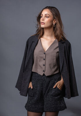 SHORTS Landlust Soft Tweed 180  fra FILATI Studio