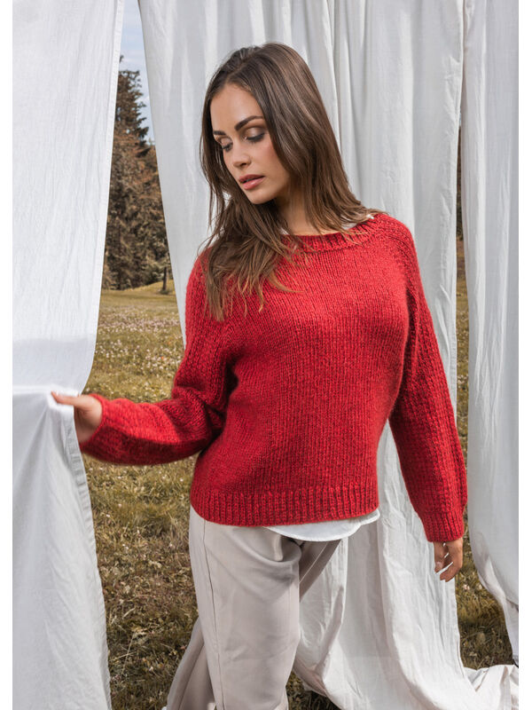 FILATI Studio TOPDOWN PULLOVER Brigitte No. 2 - Strikkeoppskrift (NO)