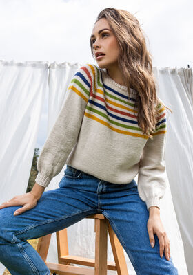TOPDOWN GENSER Cool Wool - Strikkeoppskrift (NO) fra FILATI Studio