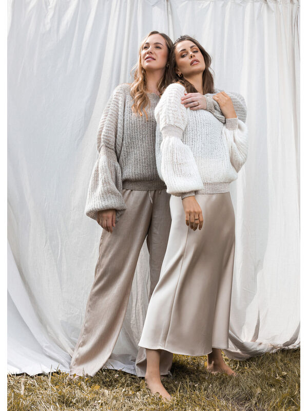 FILATI Studio GENSER Brigitte No 3 & Cool Wool Lace & Brillino - Strikkeoppskrift (NO)