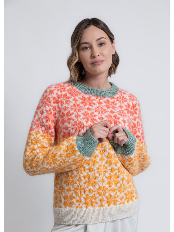 FILATI Studio GENSER MED MØNSTER Natural Alpaca Pelo