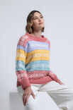 FILATI Studio GENSER MED MØNSTERSTRIPER Natural Alpaca Pelo