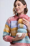 FILATI Studio GENSER MED MØNSTERSTRIPER Natural Alpaca Pelo
