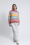 FILATI Studio GENSER MED MØNSTERSTRIPER Natural Alpaca Pelo