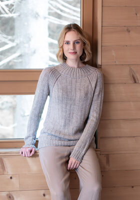 TOP DOWN GENSER Natural Lama Fine fra FILATI Studio