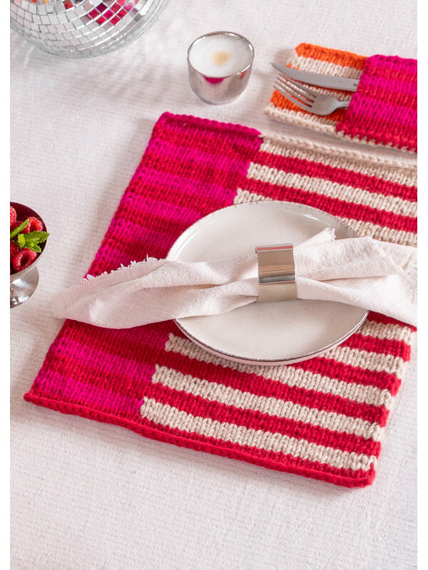 FILATI Studio BORDBRIKKE-SETT 3-FARGET Merino Cardato