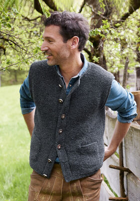 VEST Landlust Soft Tweed 90 - Strikkeoppskrift (SE) fra Lana Grossa