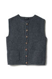 Lana Grossa VEST Landlust Soft Tweed 90 - Strikkeoppskrift (SE)