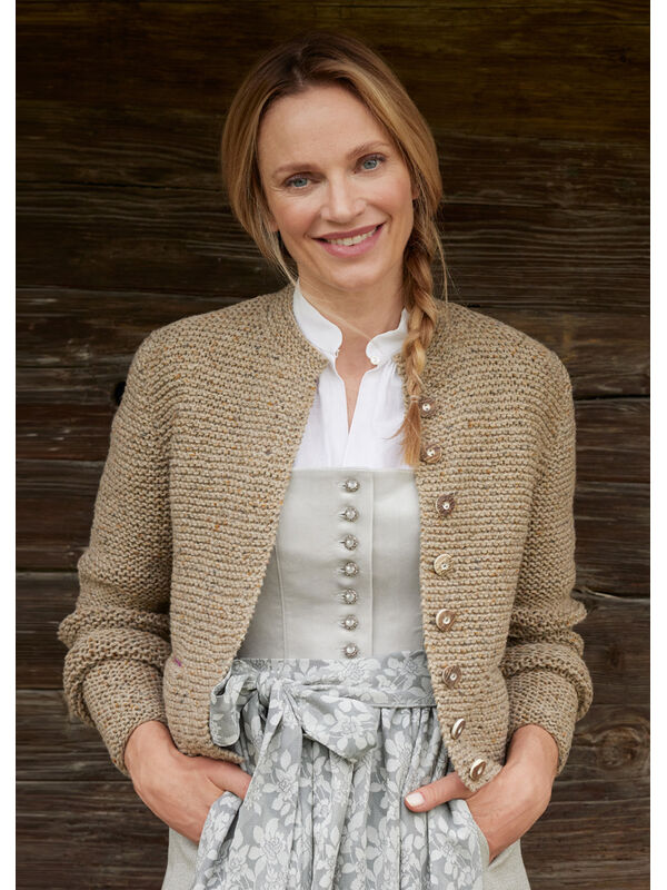 Lana Grossa CARDIGAN Landlust Soft Tweed 90 & Cool Wool Big - Strikkeoppskrift (SE)