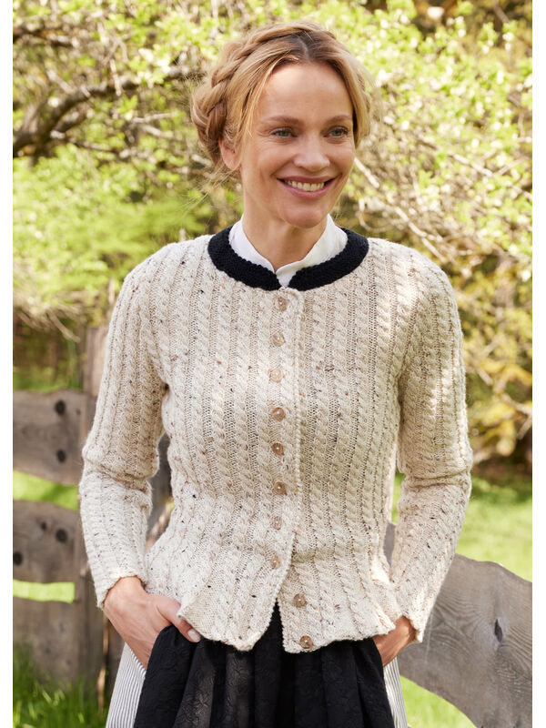 Lana Grossa CARDIGAN Alpina & Cool Wool Big - Strikkeoppskrift (SE)