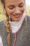 Lana Grossa VEST Landlust Soft Tweed 180 & Alpina  - Strikkeoppskrift (SE)