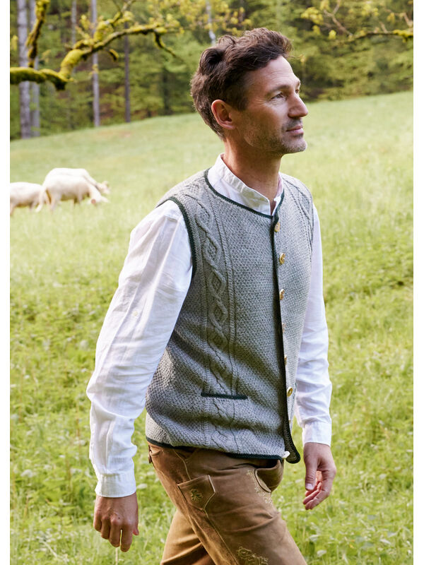 Lana Grossa VEST (MANN) Cool Wool - Strikkeoppskrift (SE)