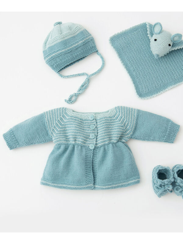 Lana Grossa JAKKE Cool Wool Baby - Strikkeinstruksjoner (DK)