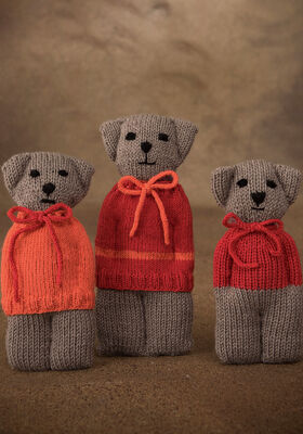 BJØRNFAMILJEN Cool Wool Baby - Strikkeinstruksjoner (DK) fra Lana Grossa