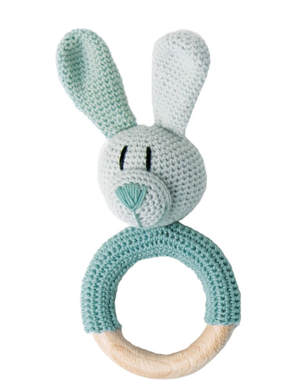 Lana Grossa GRIPERING MED HARE Cool Wool Baby - Strikkeoppskrift (DK)