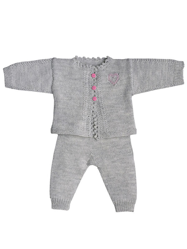 Lana Grossa JAKKE Cool Wool Baby - Strikkeoppskrift (DK)