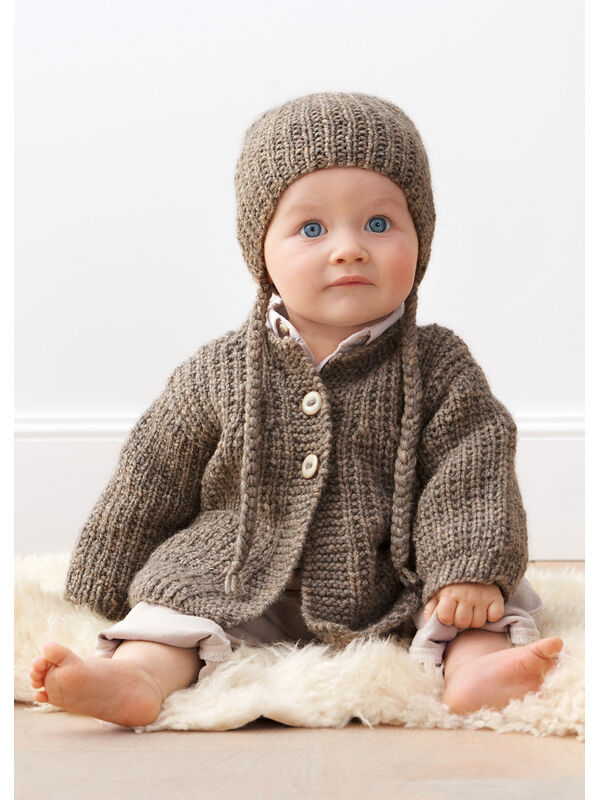 Lana Grossa JAKKE Alta Moda Alpaca - Strikkeoppskrift (DK)