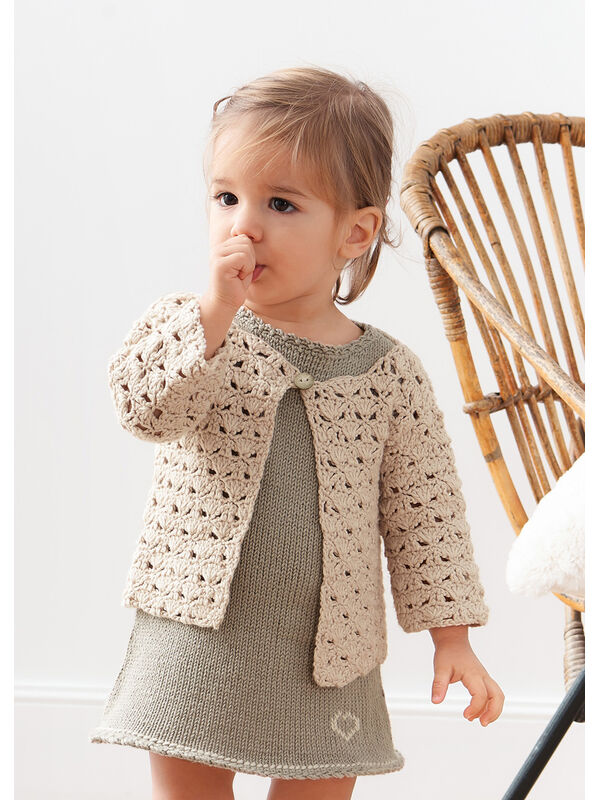 Lana Grossa KJOLE Soft Cotton - Strikkeoppskrift (DK)