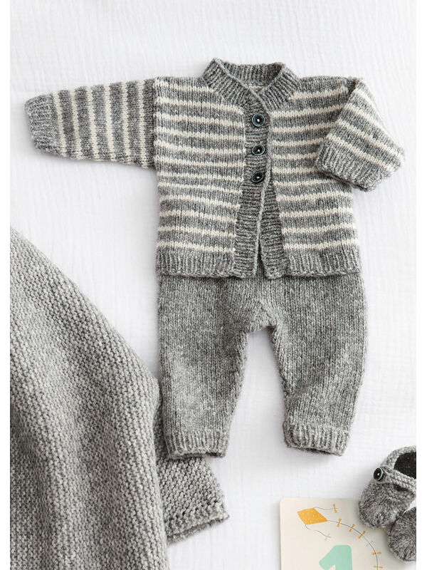 Lana Grossa JAKKE Cashmere 16 Fine - Strikkeoppskrift (DK)
