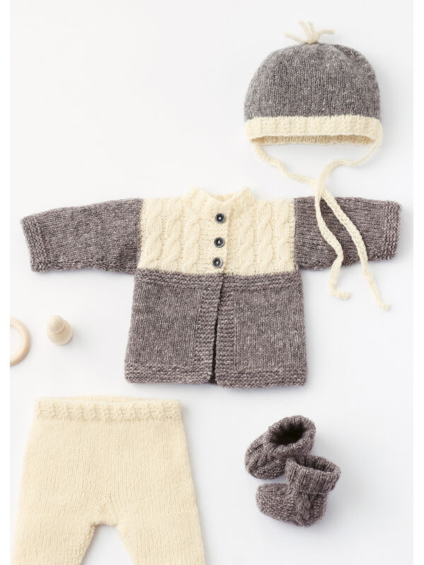 Lana Grossa JAKKE Cashmere 16 Fine - Strikkeoppskrift (DK)