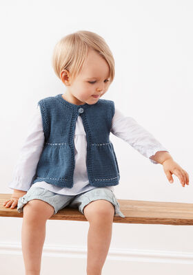 VEST Cool Wool - Strikkeoppskrift (DK) fra Lana Grossa