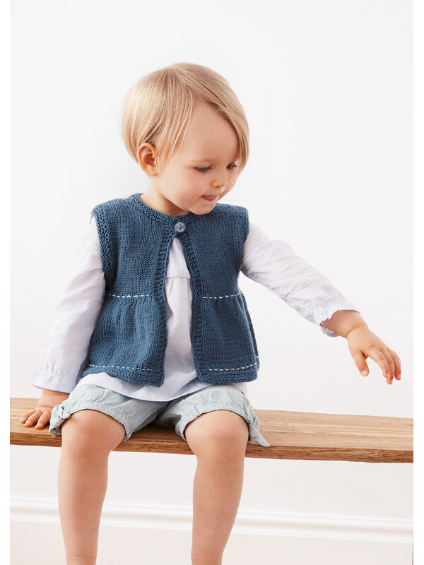 Lana Grossa VEST Cool Wool - Strikkeoppskrift (DK)