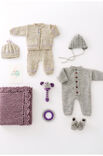 Lana Grossa OVERALL Cool Wool Baby Print Punto - Strikkeoppskrift (DK)
