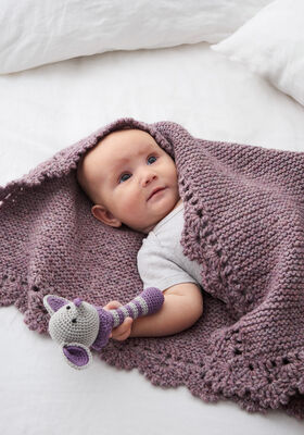 PLAID Alta Moda Alpaca - Strikkeoppskrift (DK) fra Lana Grossa