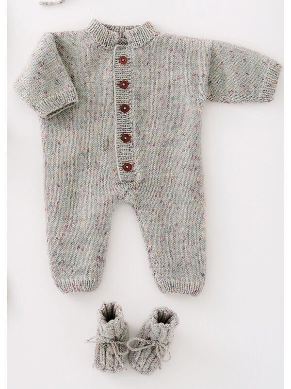 Lana Grossa OVERALL Cool Wool Baby Print Punto - Strikkeoppskrift (DK)