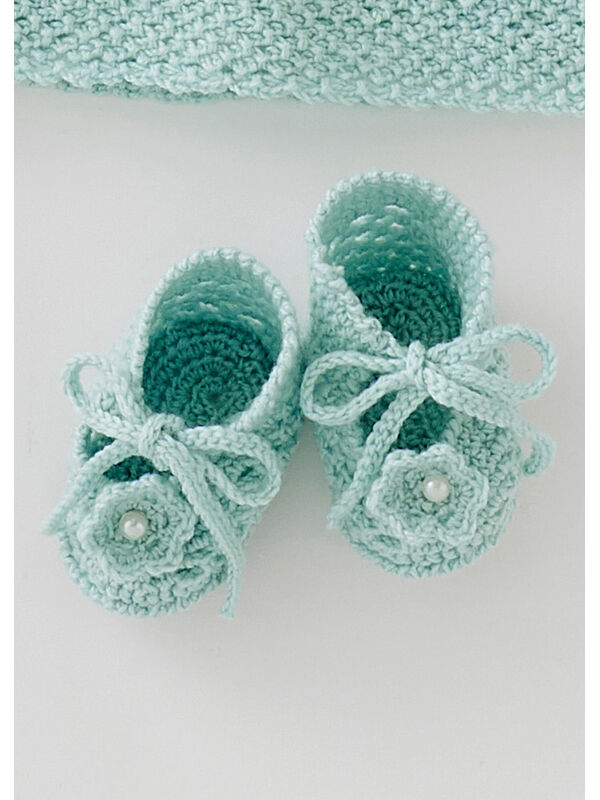 Lana Grossa TØFLER Cool Wool Baby - Hekleoppskrift (DK)
