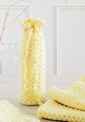 FLASKETREKK  Cool Wool Baby - Hekleoppskrift (DK) fra Lana Grossa