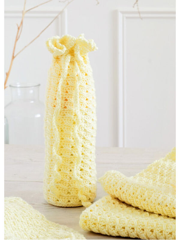 Lana Grossa FLASKETREKK Cool Wool Baby - Hekleoppskrift (DK)