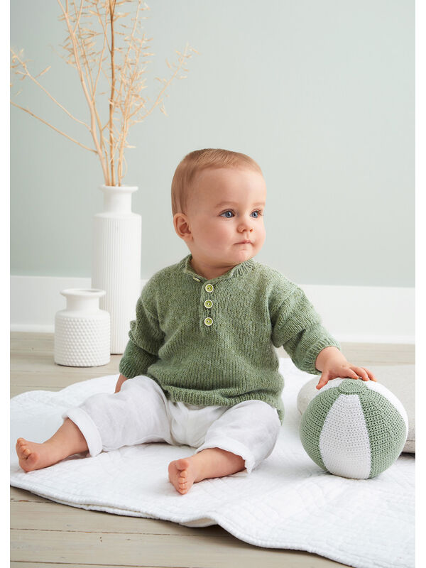Lana Grossa PULLOVER Ecopuno - Strikkeoppskrift (DK)