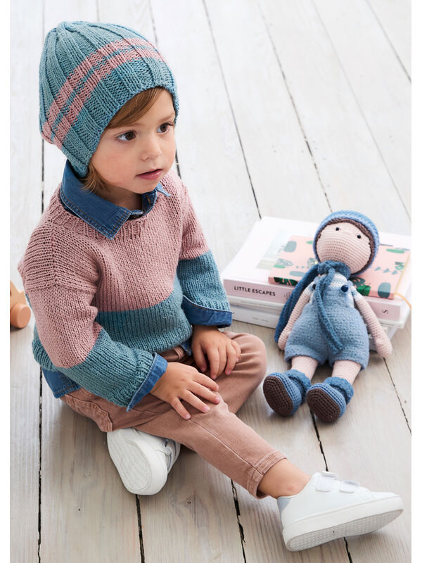 Lana Grossa PULLOVER Alta Moda Cotolana - Strikkeoppskrift (DK)