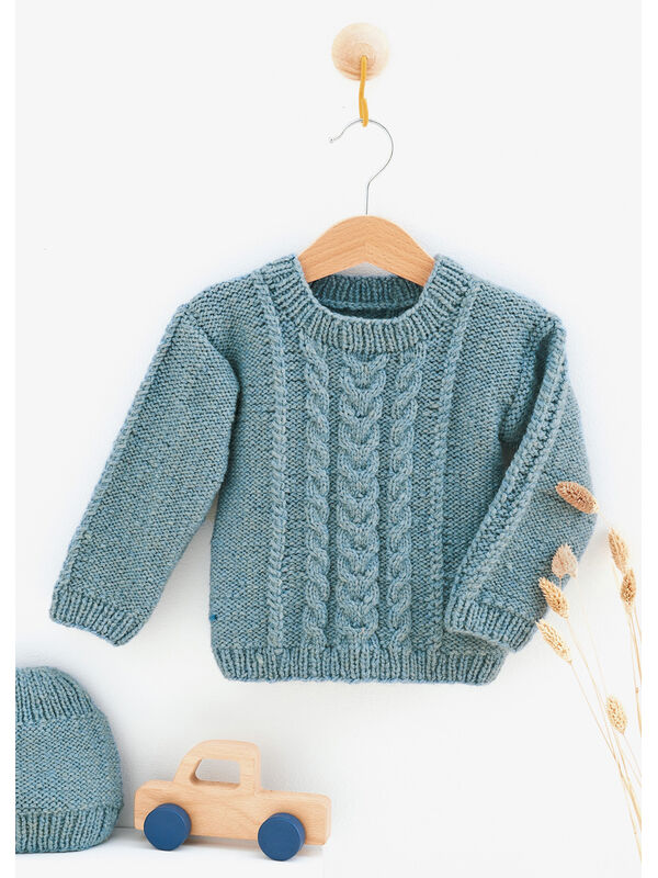 Lana Grossa PULLOVER Alta Moda Alpaca - Strikkeoppskrift (DK)
