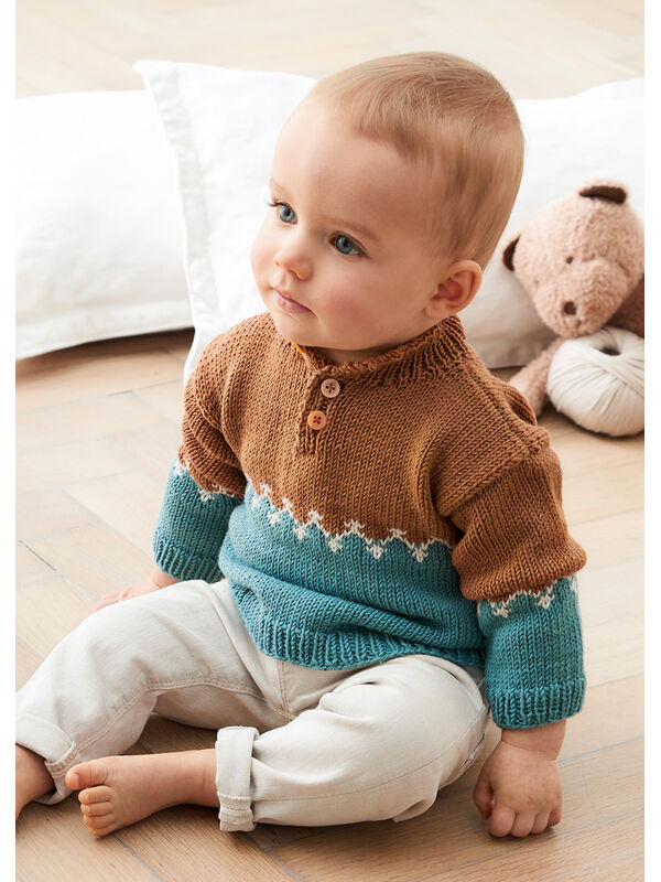 Lana Grossa PULLOVER Cool Wool - Strikkeoppskrift (DK)
