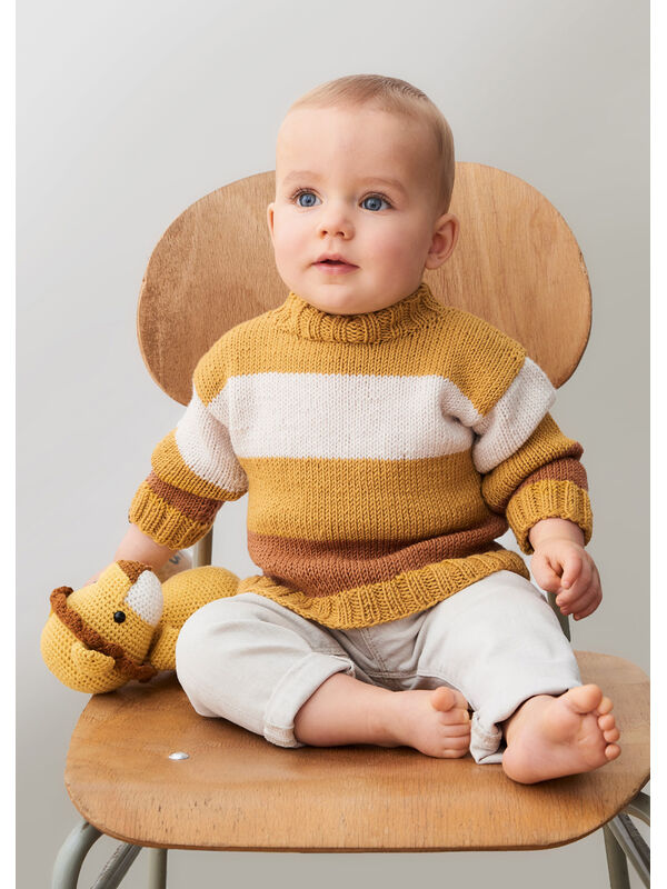 Lana Grossa PULLOVER Cool Wool - Strikkeoppskrift (DK)