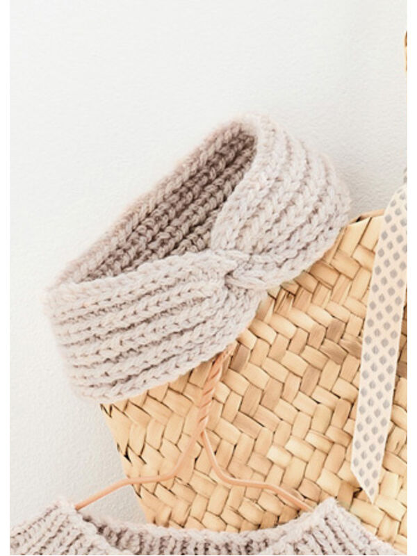 Lana Grossa PANNEBÅND Alta Moda Alpaca - Strikkeoppskrift (DK)