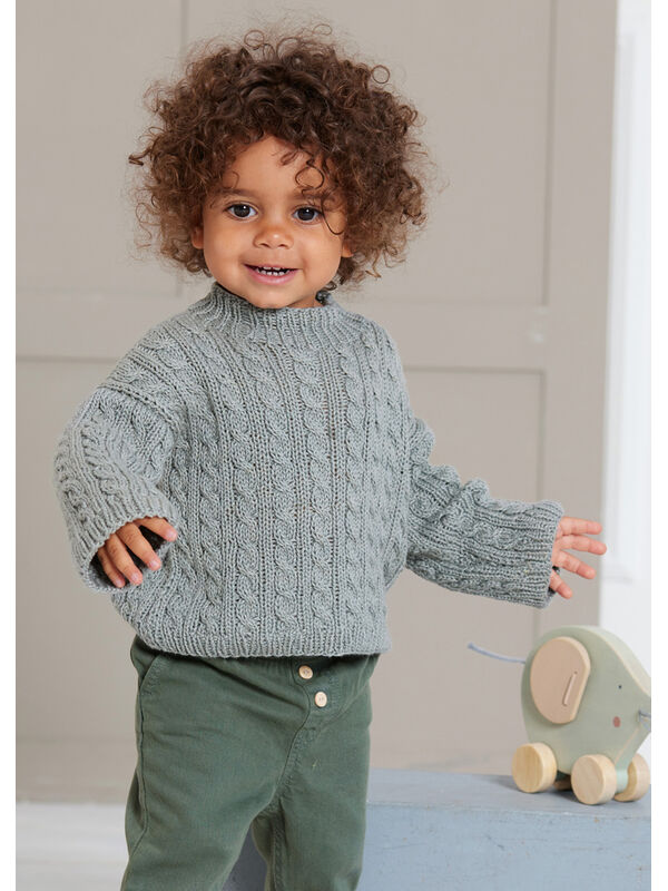 Lana Grossa PULLOVER Alta Moda Cotolana - Strikkeoppskrift (DK)