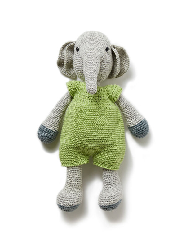Lana Grossa HEKLET ELEFANT Cotone - Hekleopskrift (DK)