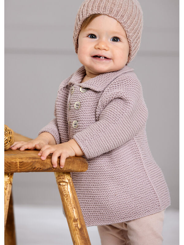 Lana Grossa FRAKKE Cool Wool Big - Strikkeoppskrift (DK)