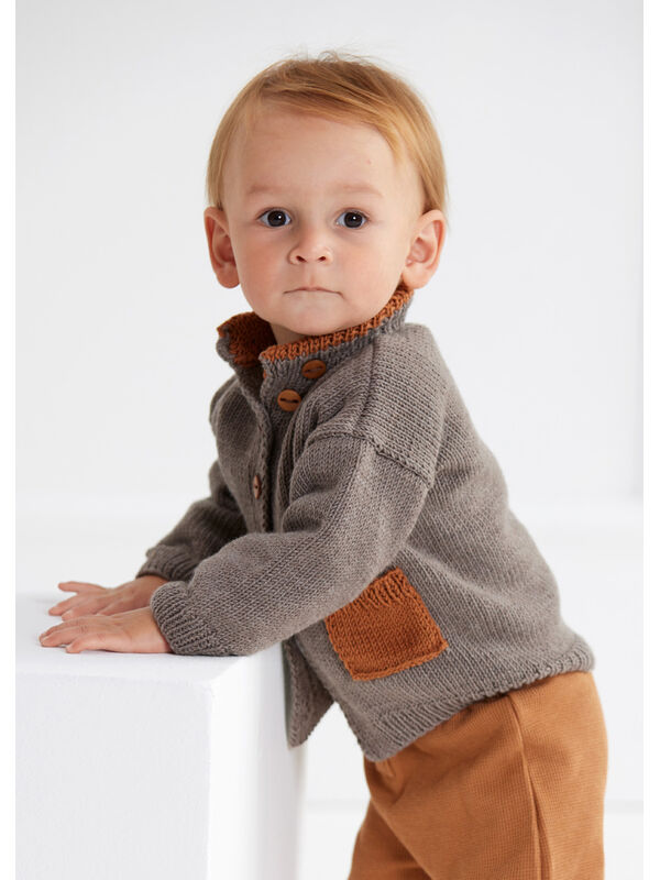 Lana Grossa JAKKE Cool Wool - Strikkeoppskrift (DK)