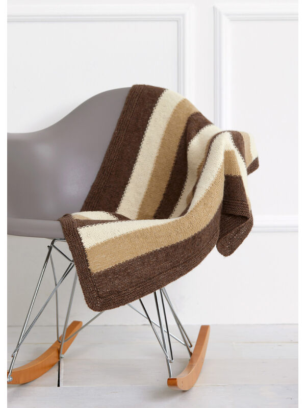 Lana Grossa PLAID Ecopuno - Strikkeoppskrift (DK)