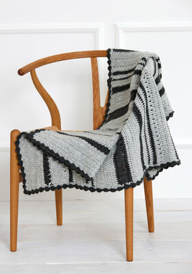 PLAID Cool Merino Big - Strikkeoppskrift (DK) fra Lana Grossa