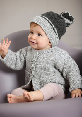 JAKKE Cool Merino Big - Strikkeoppskrift (DK) fra Lana Grossa
